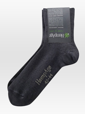 Socken Socks Ultra Light black HempAge