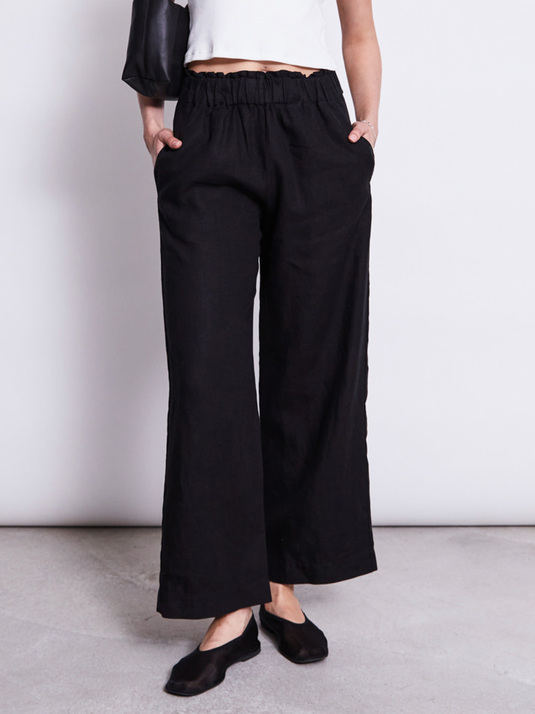 Hose Linen Pants Beveren black Jan 'n June