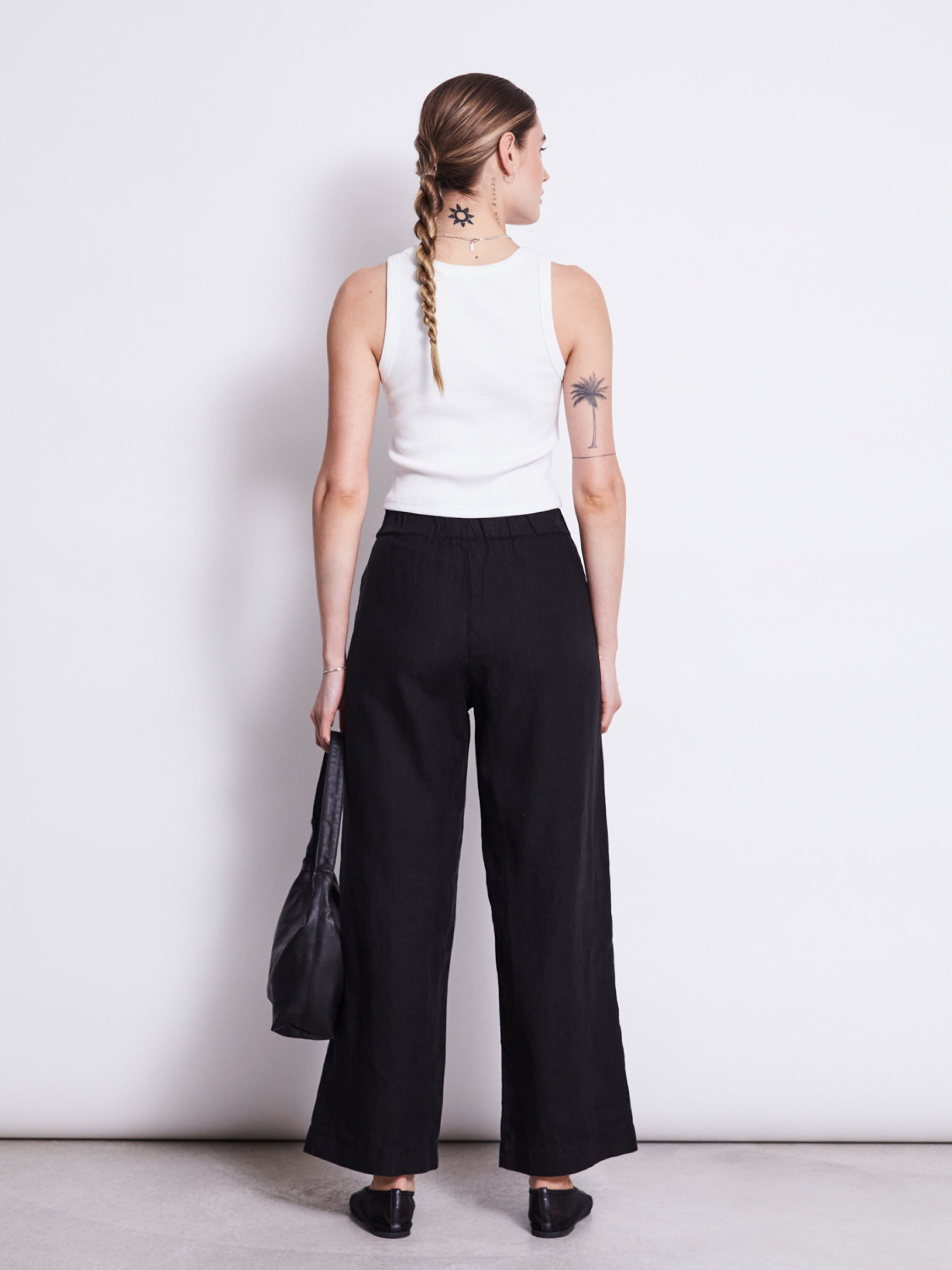 Hose Linen Pants Beveren black Jan 'n June