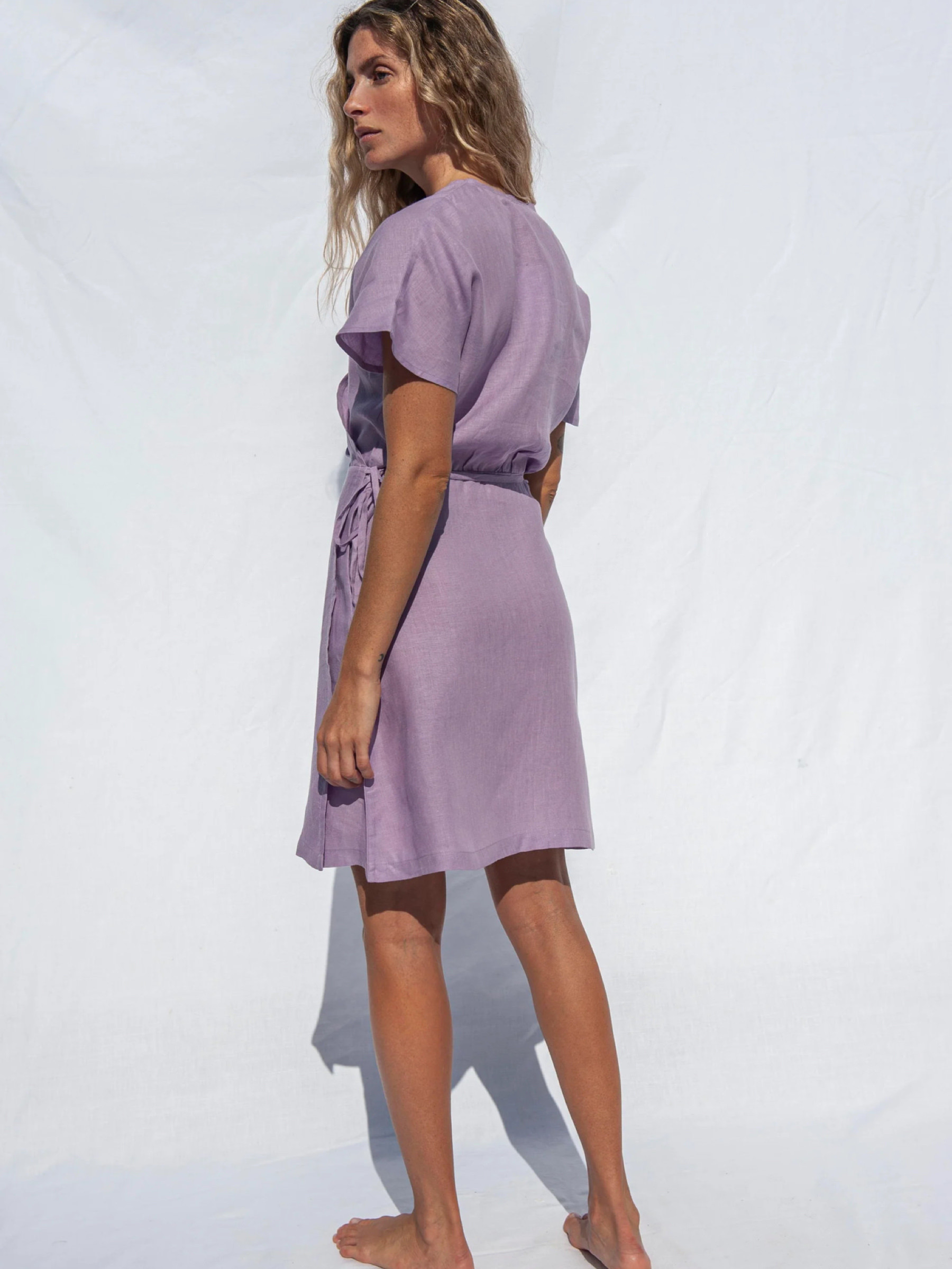 Kleid Emma Wrapdress lilac Jungle Folk