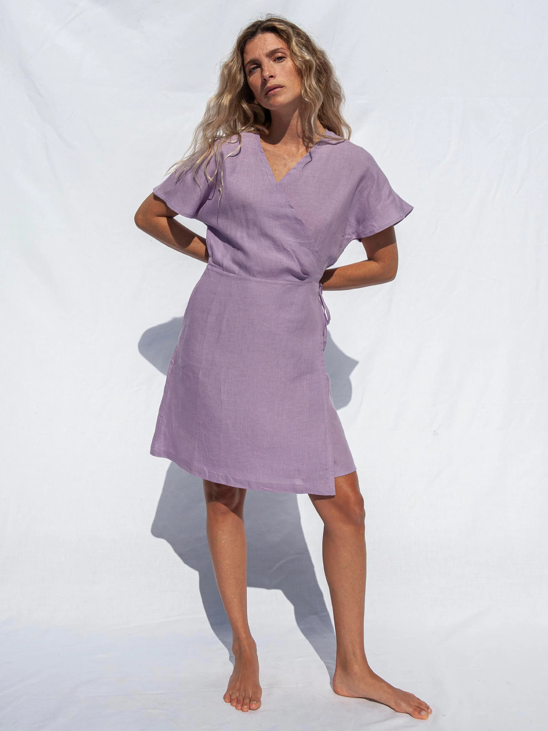 Kleid Emma Wrapdress lilac Jungle Folk