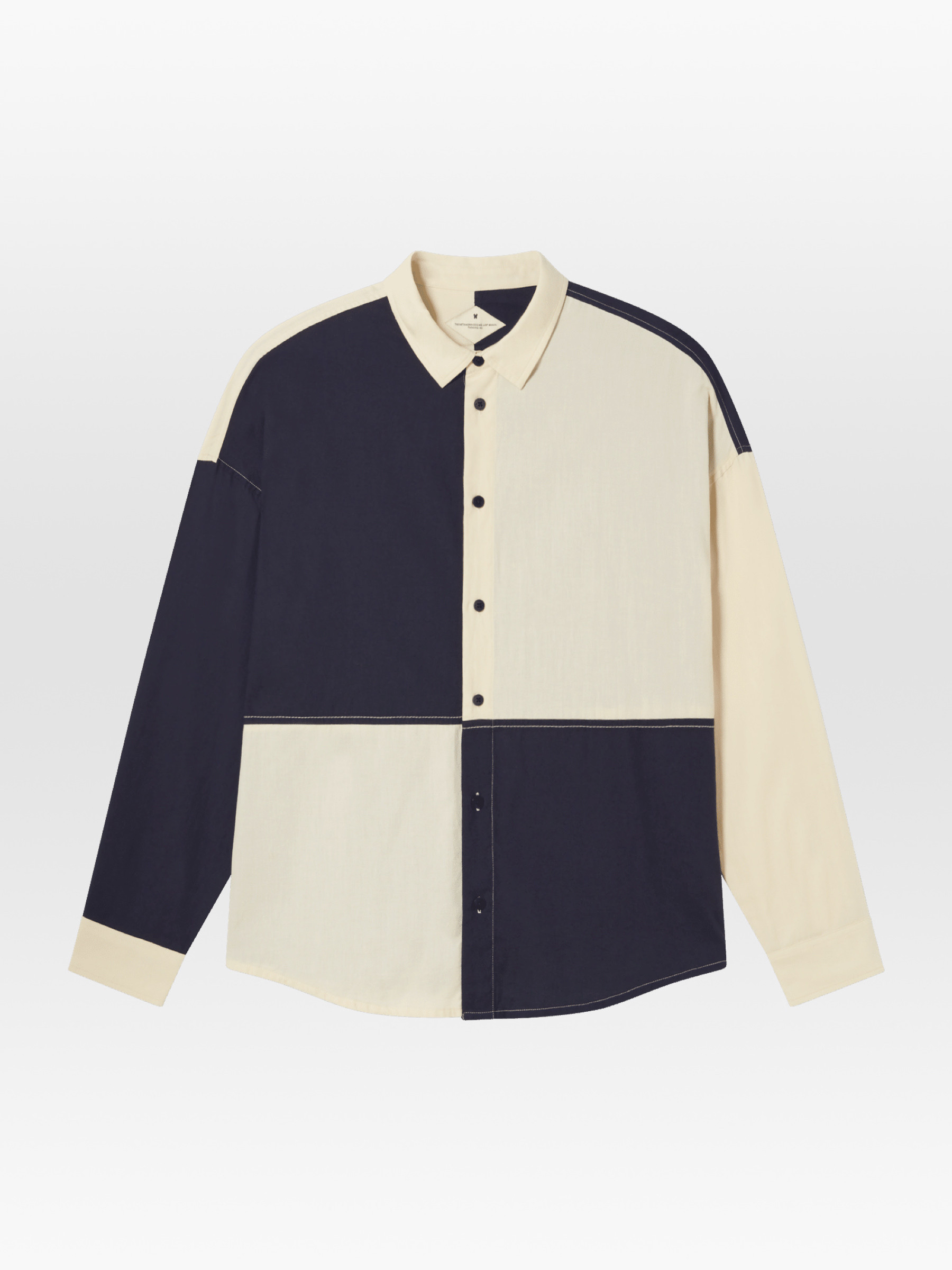 Hemd Haru Shirt navy patched Thinking Mu