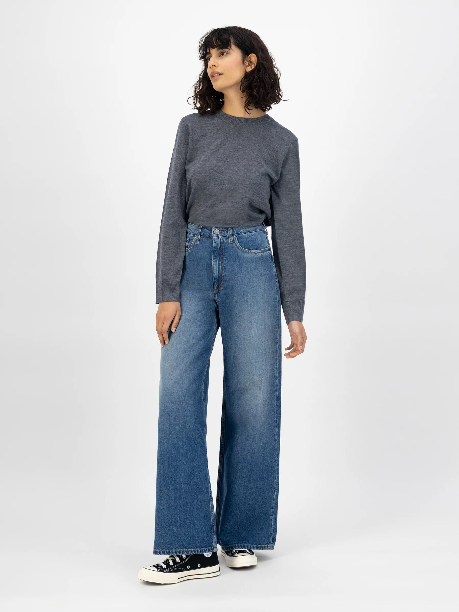 Hose Wyde Sara medium stone Mud Jeans