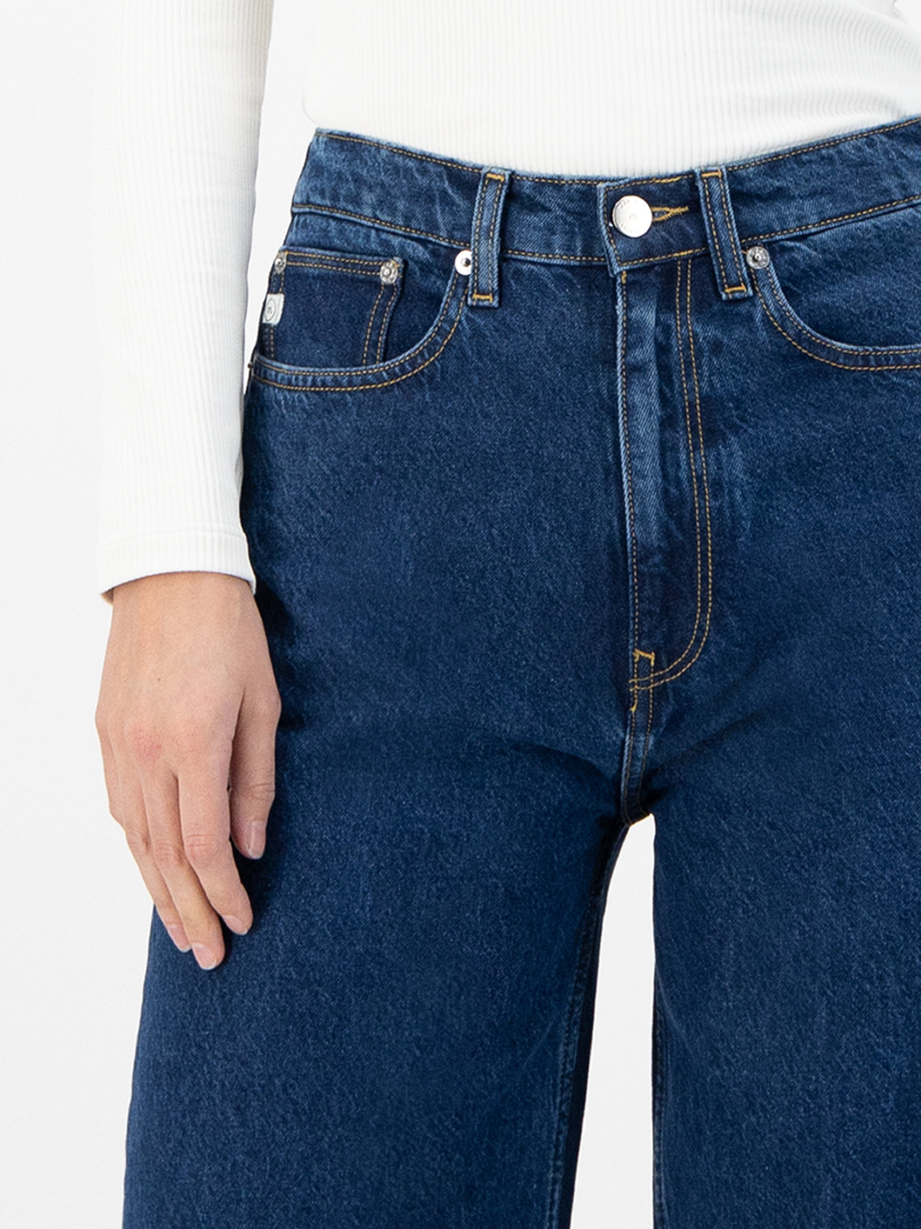 Hose Wyde Sara stone indigo Mud Jeans