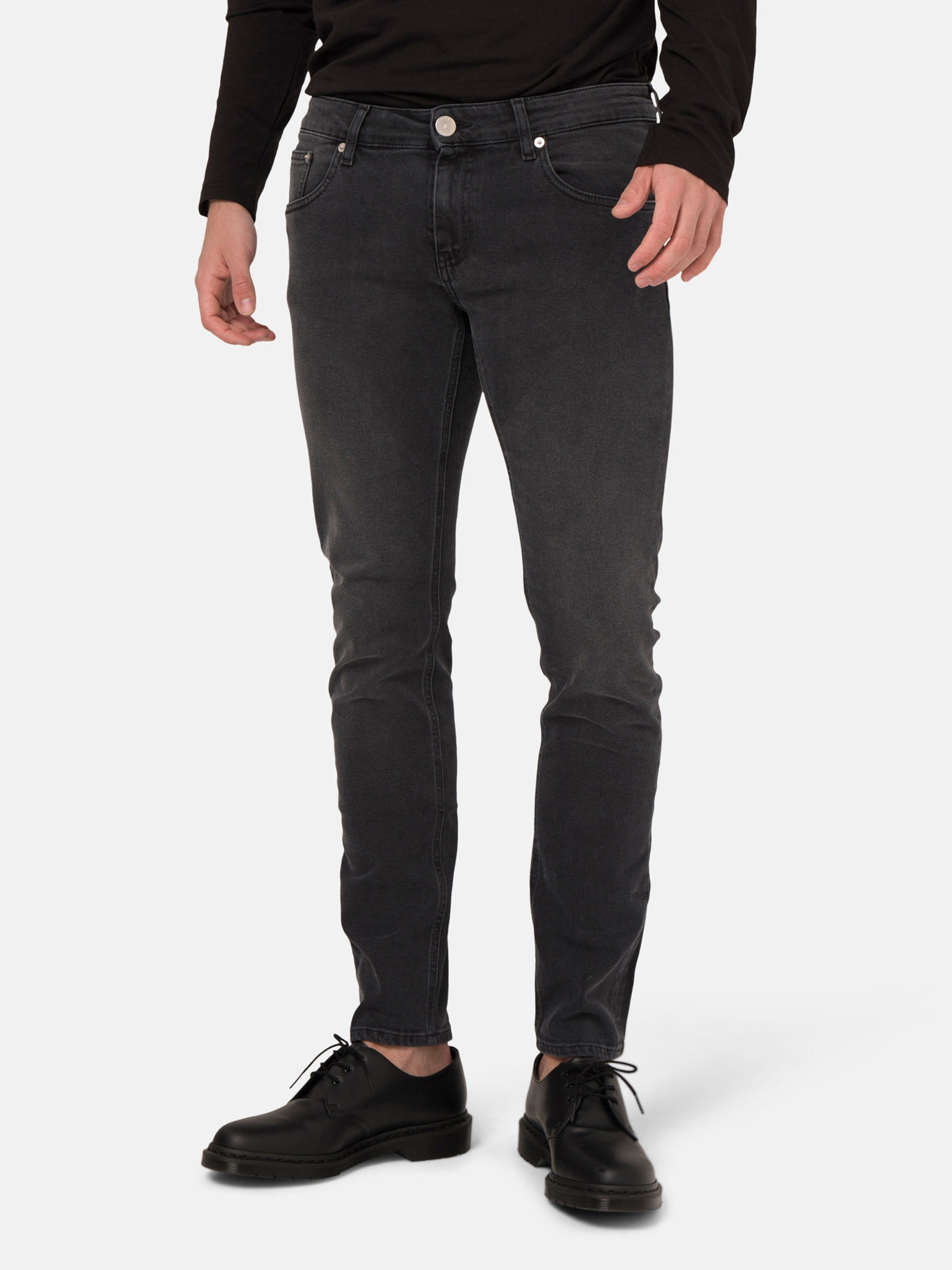 Hose Regular Dunn stone black Mud Jeans