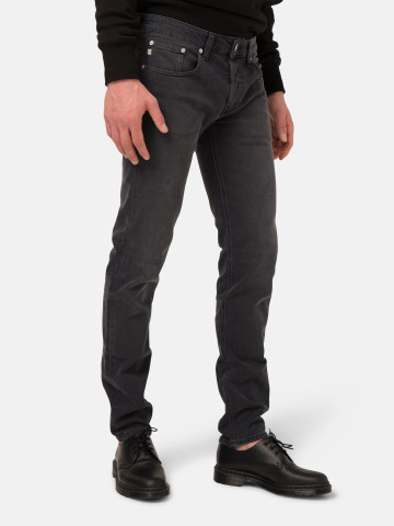 Hose Slim Lassen stone black Mud Jeans