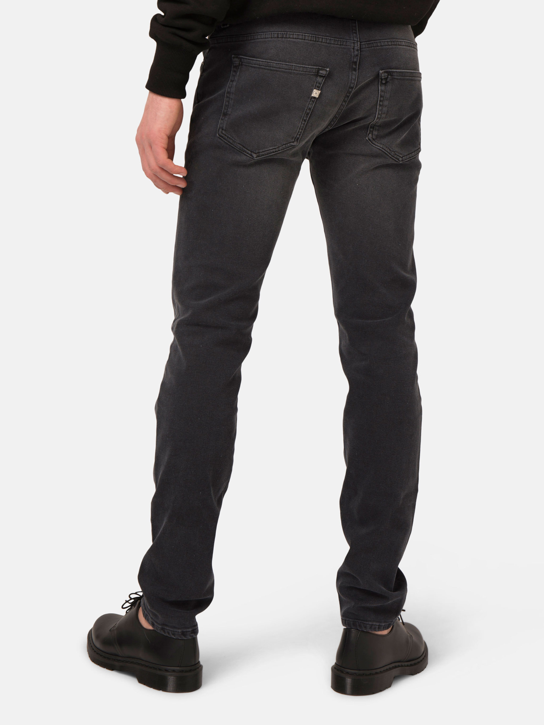 Hose Slim Lassen stone black Mud Jeans