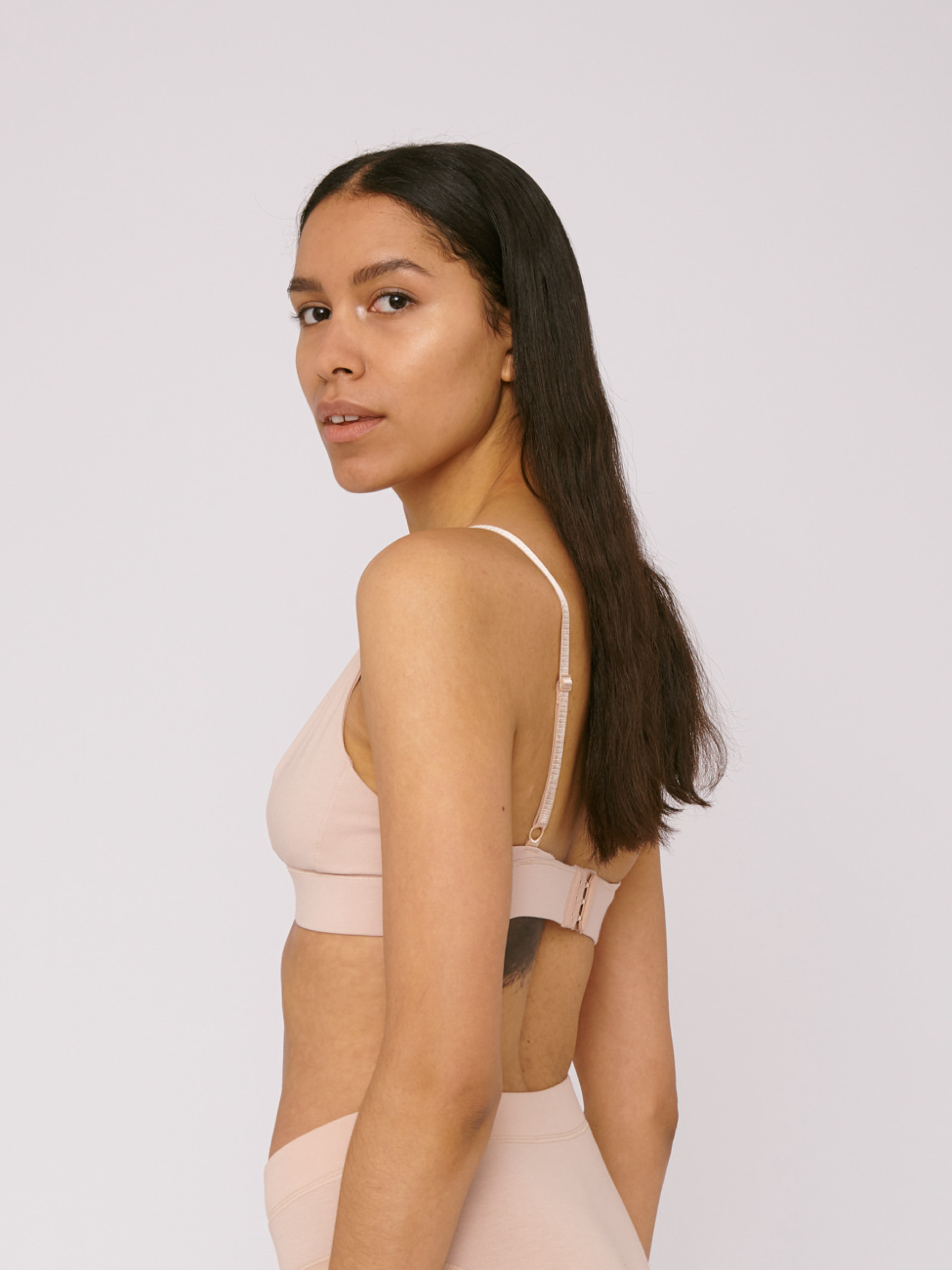 BH Organic Cotton Triangle Bra oak Organic Basics