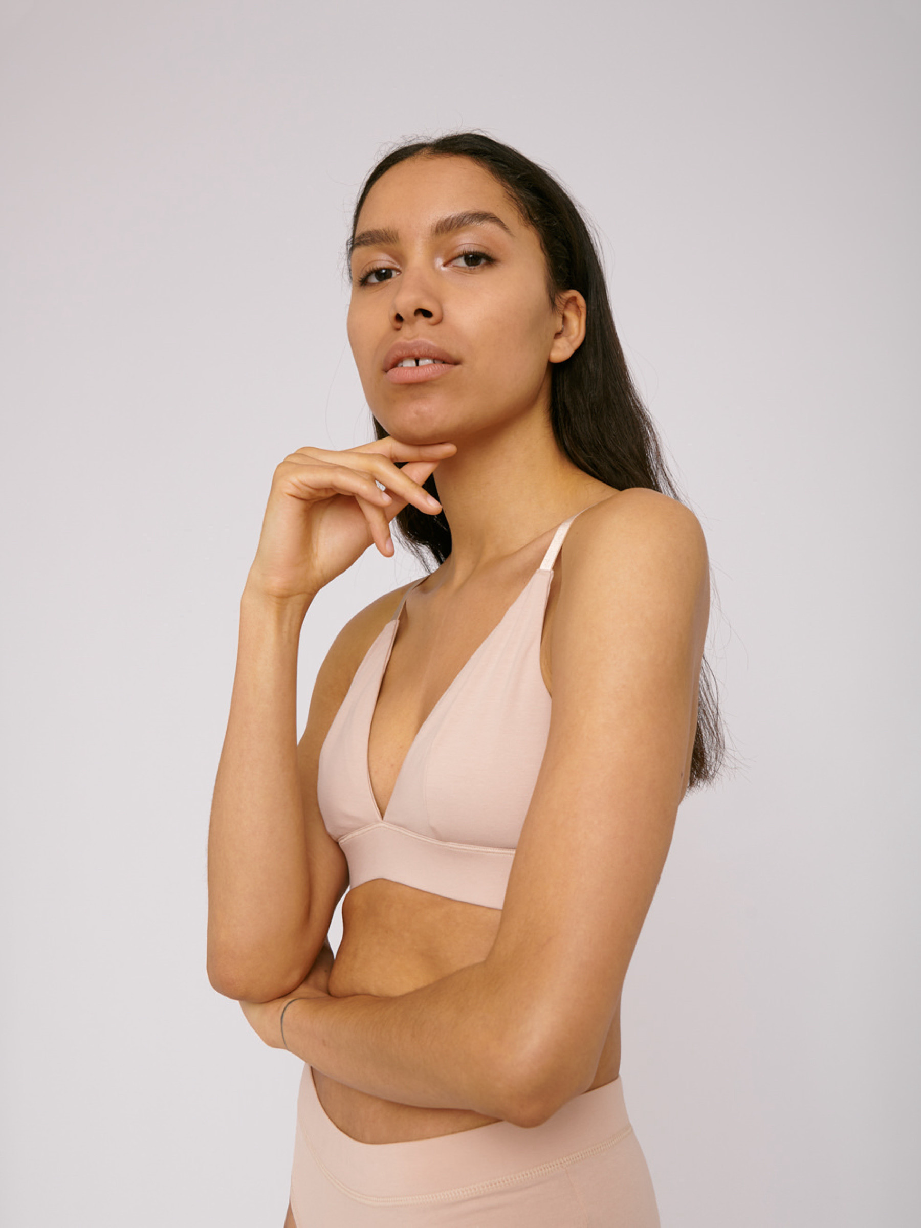 BH Organic Cotton Triangle Bra oak Organic Basics