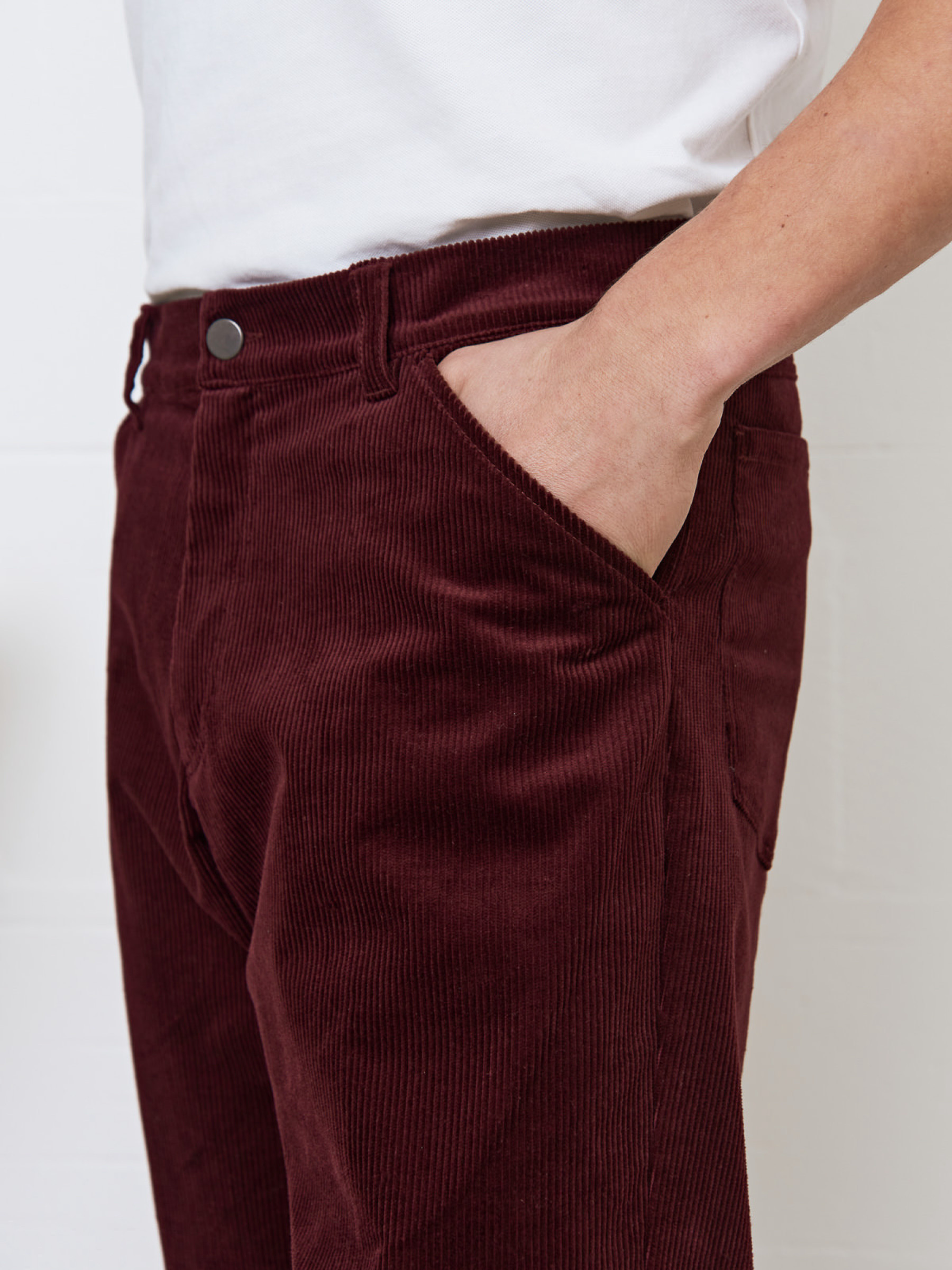 Hose Olf Trousers eco corduroy wine About Companions