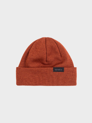 Mütze Short Fine Beanie rust Rotholz