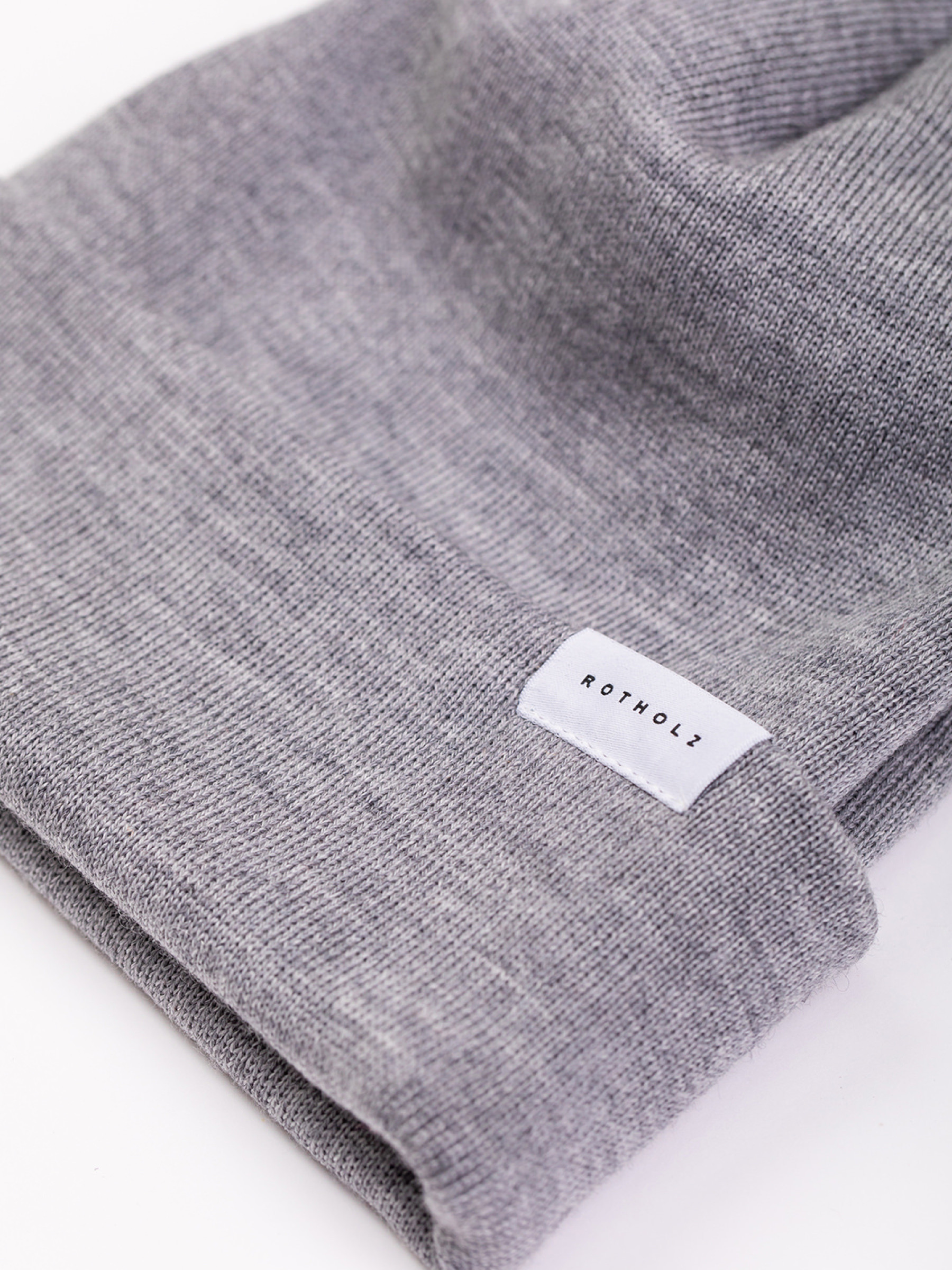 Mütze Classic Fine Beanie grey Rotholz