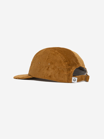 Mütze Cord 5-Panel toffee Cap Rotholz