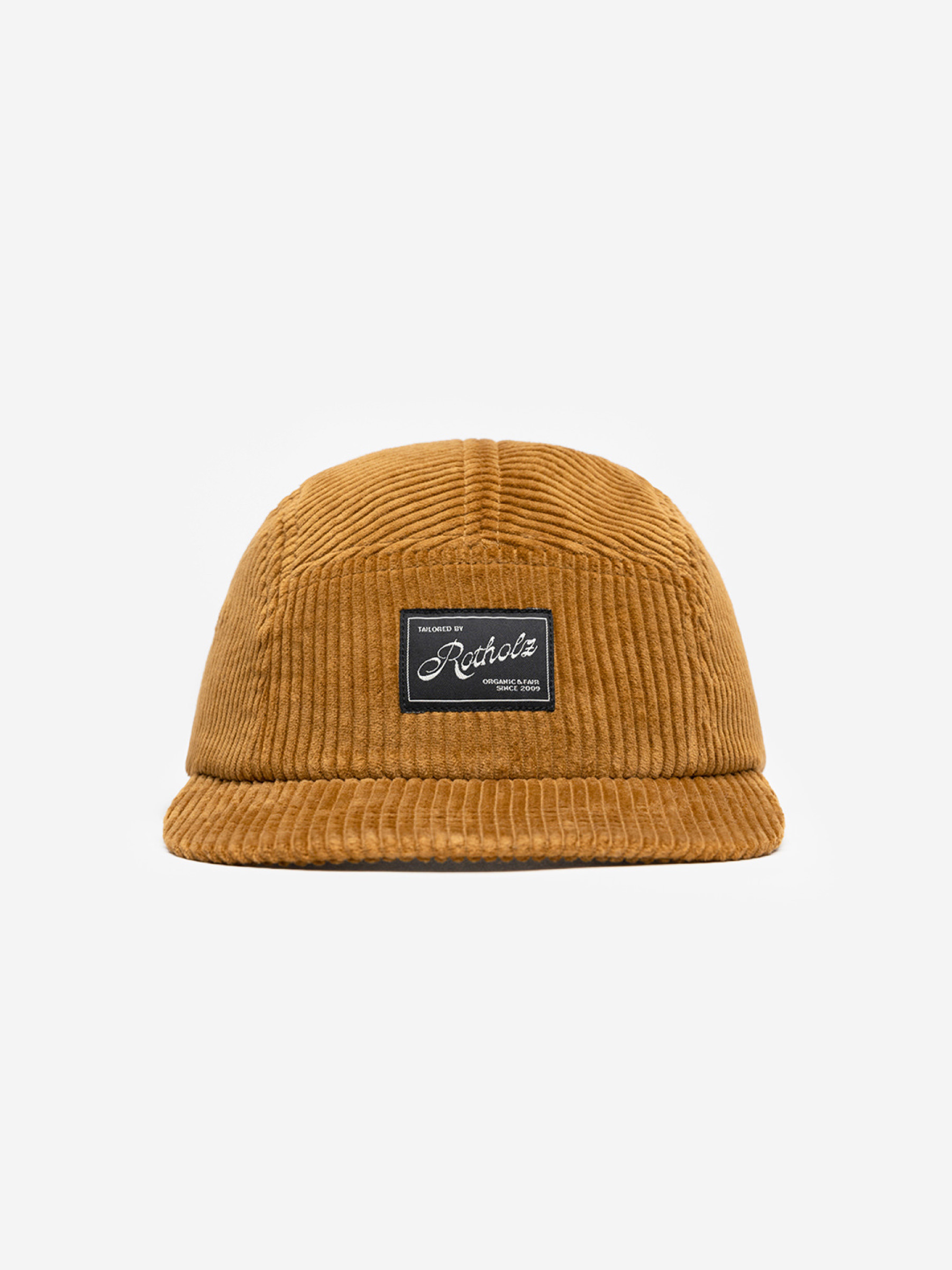 Mütze Cord 5-Panel toffee Cap Rotholz