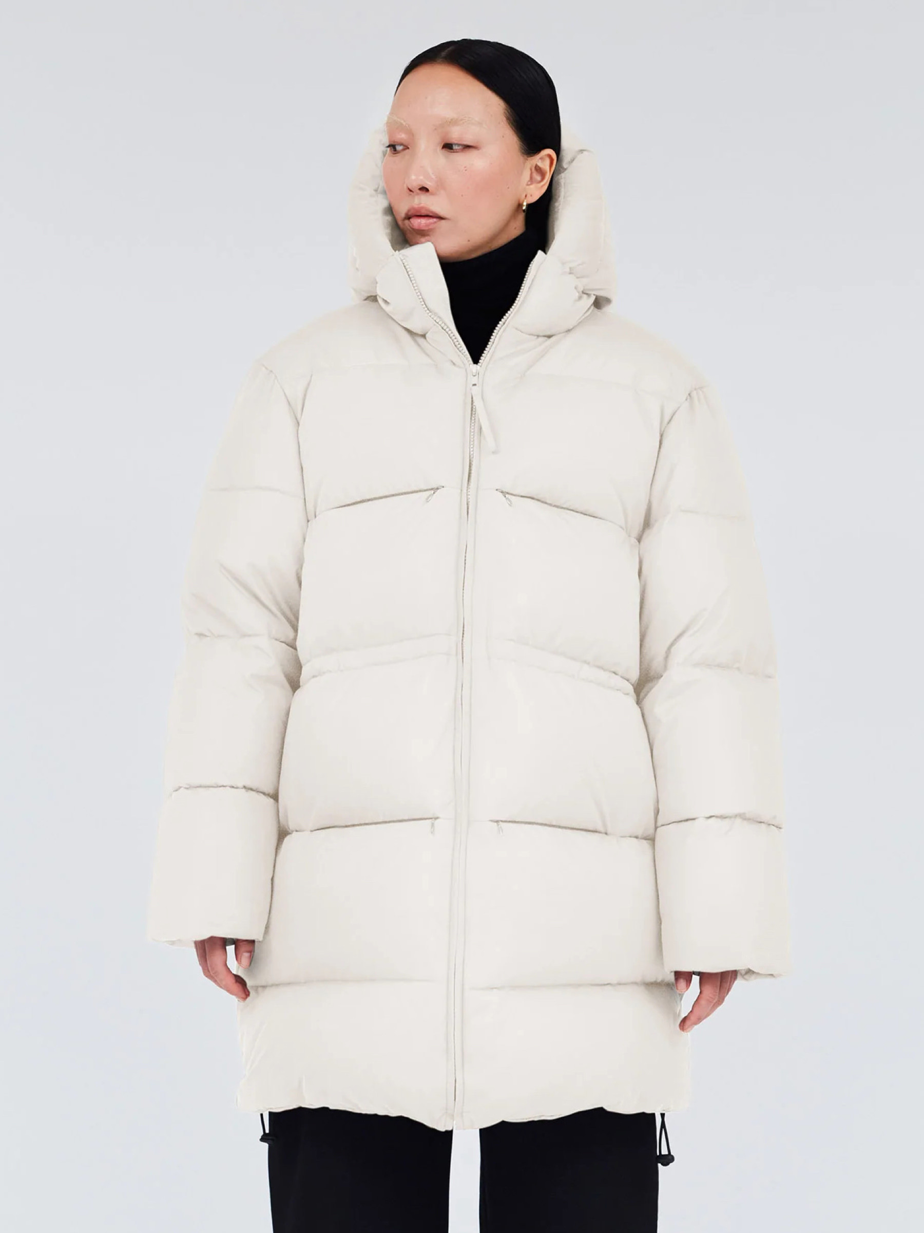 Jacke Swiss Waste Jacket Long off white Round Rivers