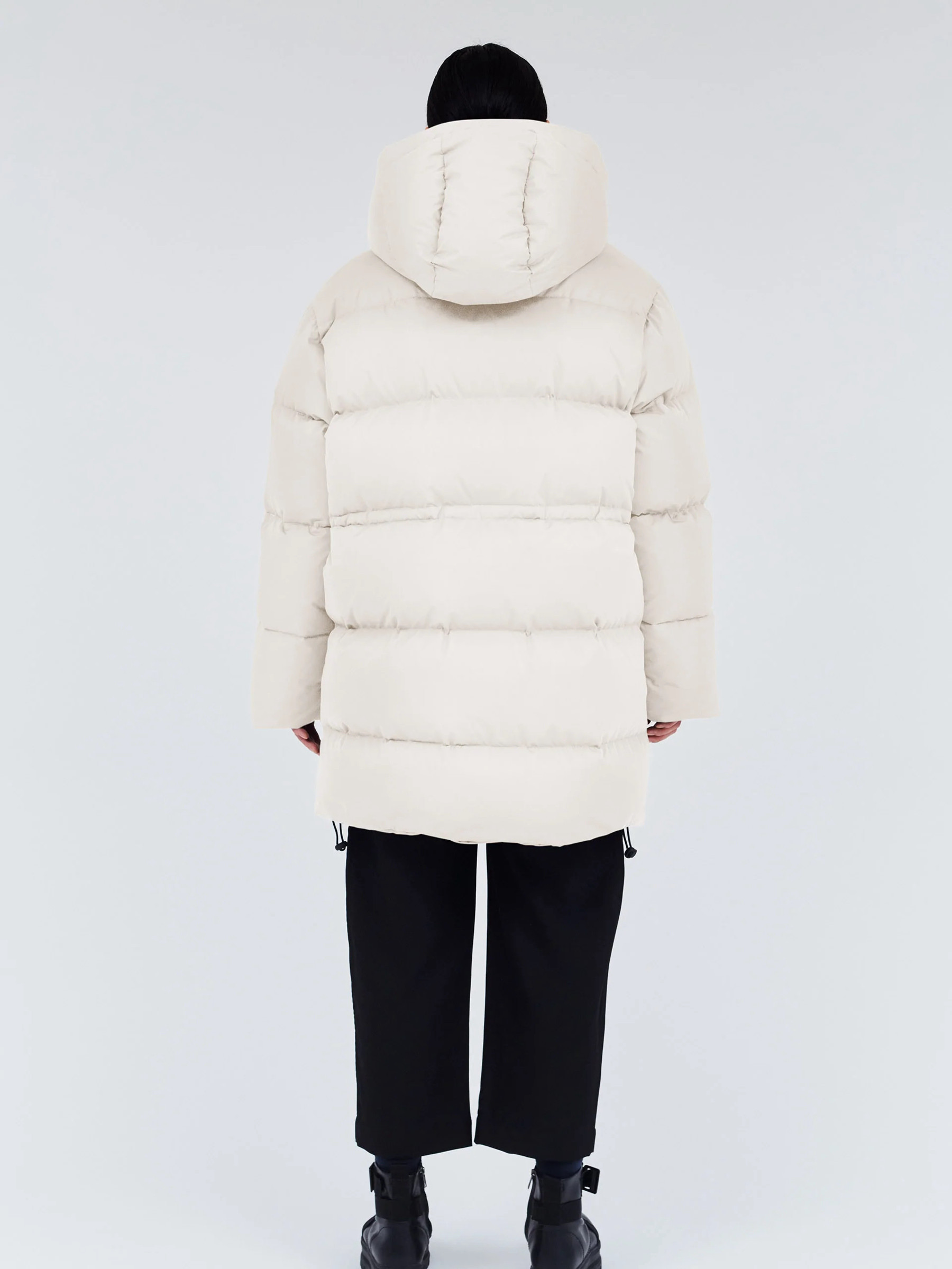 Jacke Swiss Waste Jacket Long off white Round Rivers