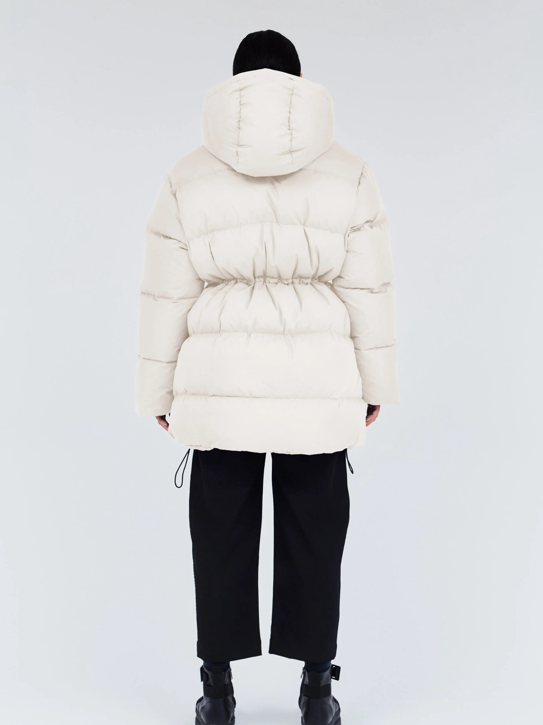 Jacke Swiss Waste Jacket Long off white Round Rivers