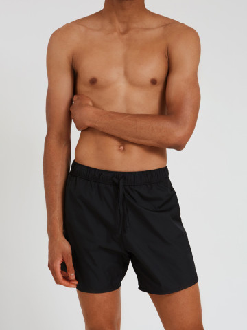 Badehose Short Trunk black Round Rivers