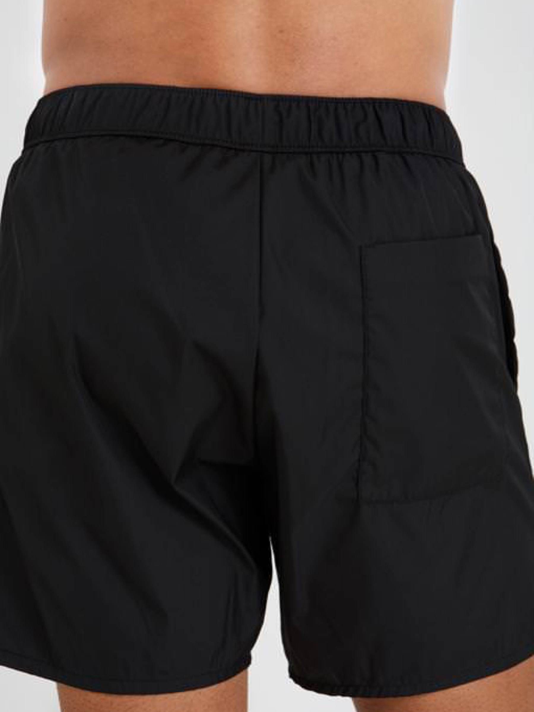 Badehose Short Trunk black Round Rivers