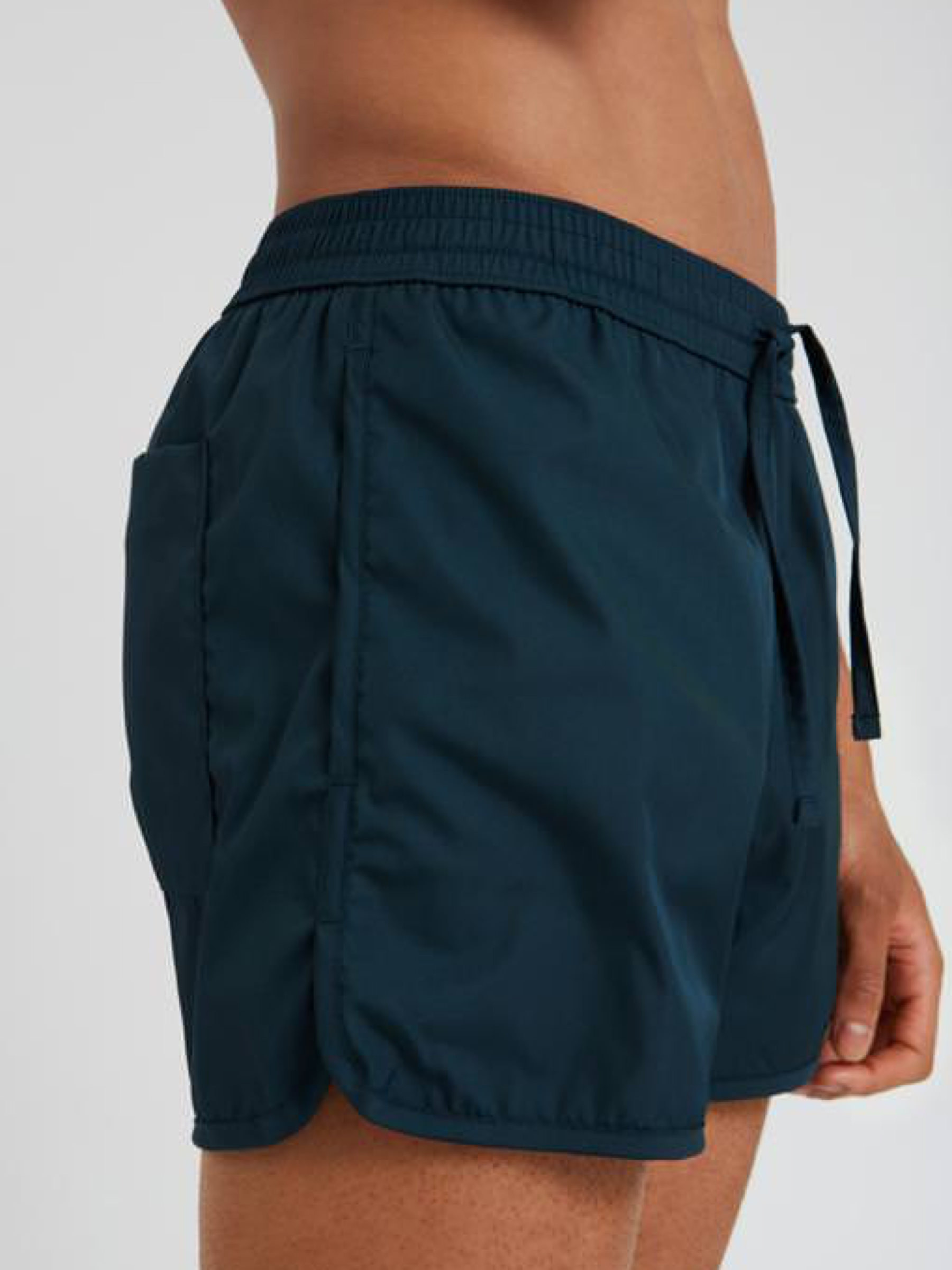 Badehose Short Boxer turquoise Round Rivers