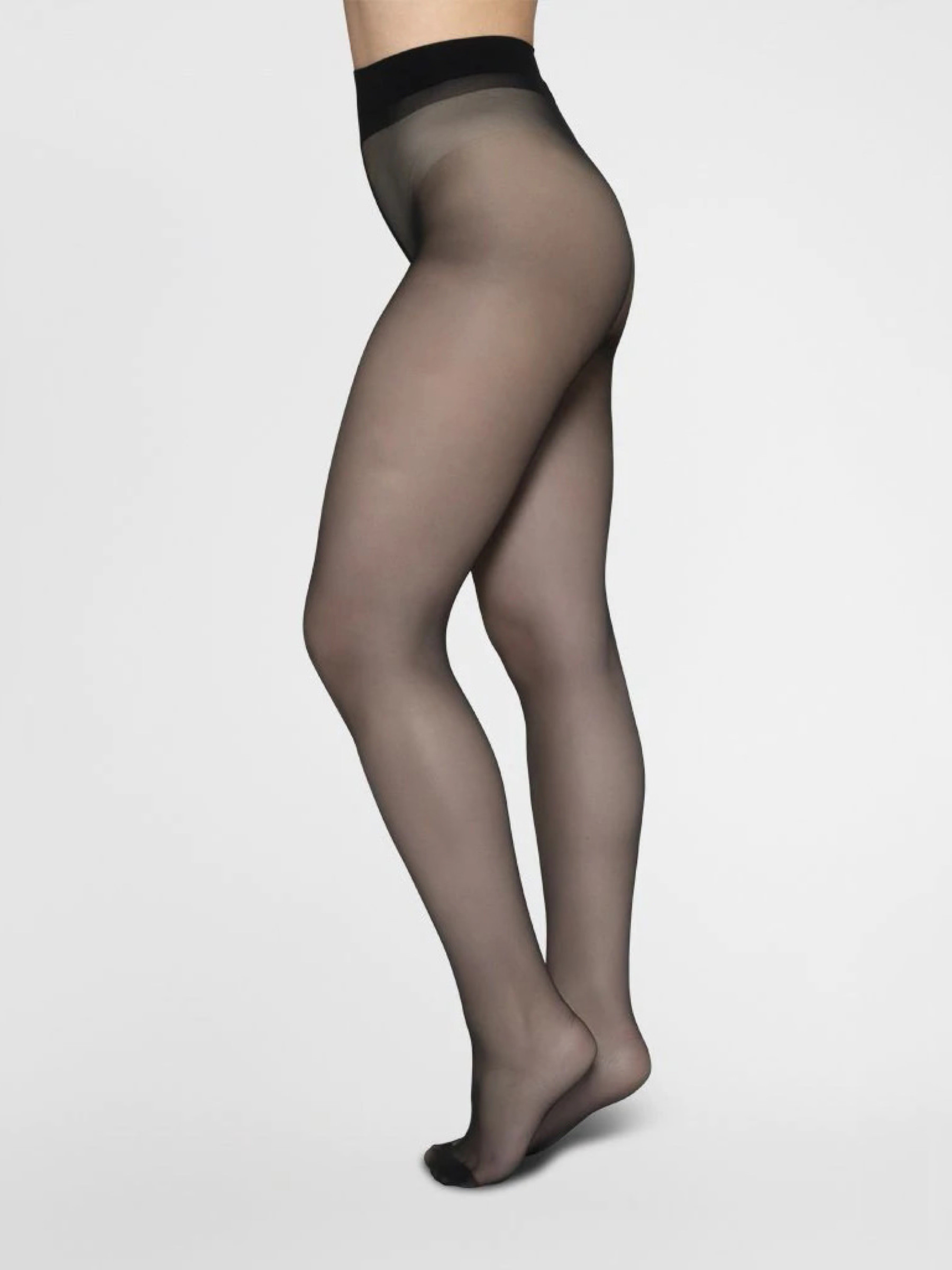 Strümpfe Elin 20 Den black Swedish Stockings