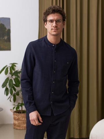 Hemd Nathan Shirt eco deep sea flannel About Companions