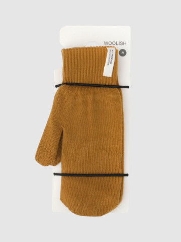 Handschuhe Iki Merino Mittens goldenbrown Woolish