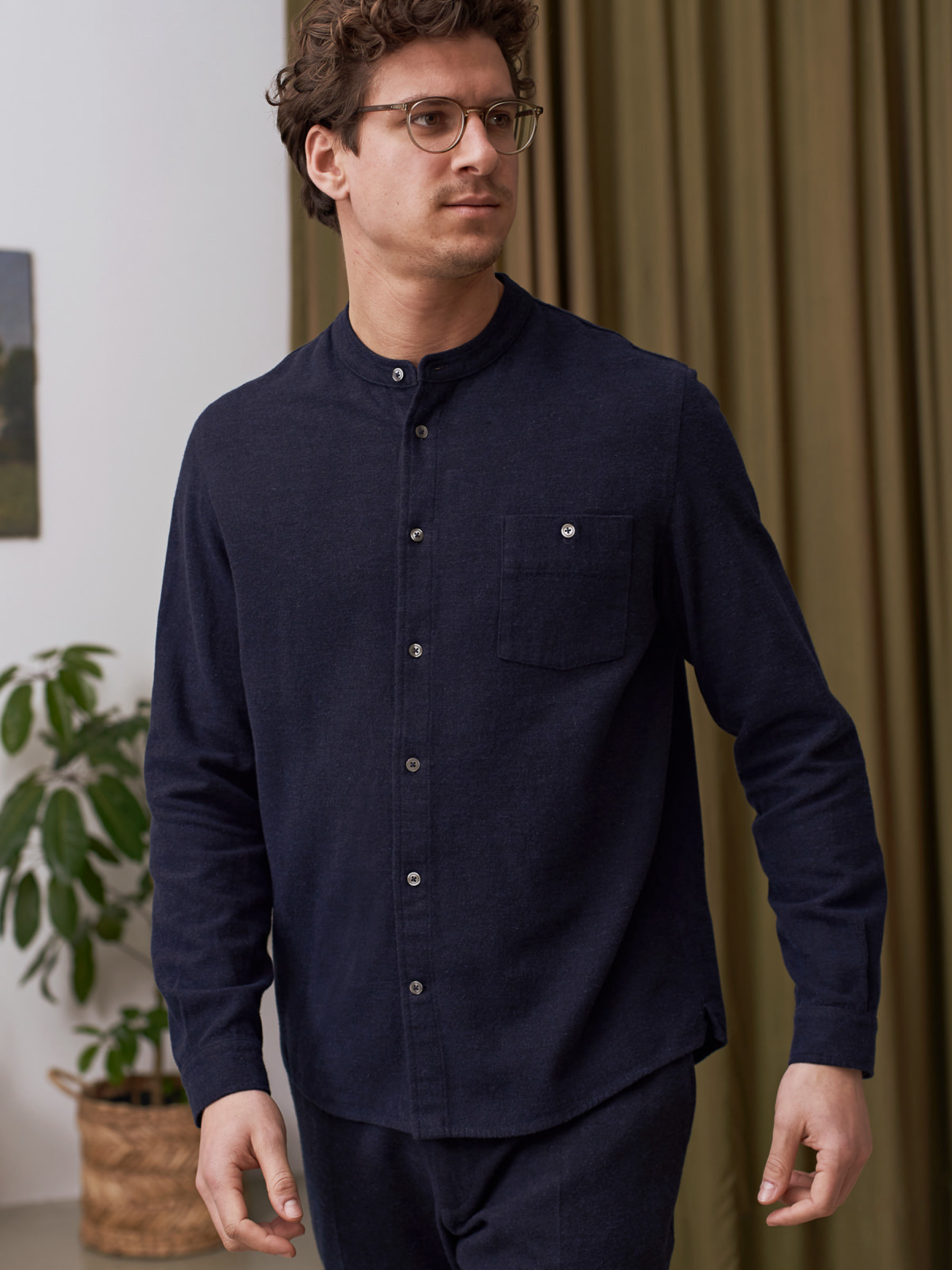 Hemd Nathan Shirt eco deep sea flannel About Companions