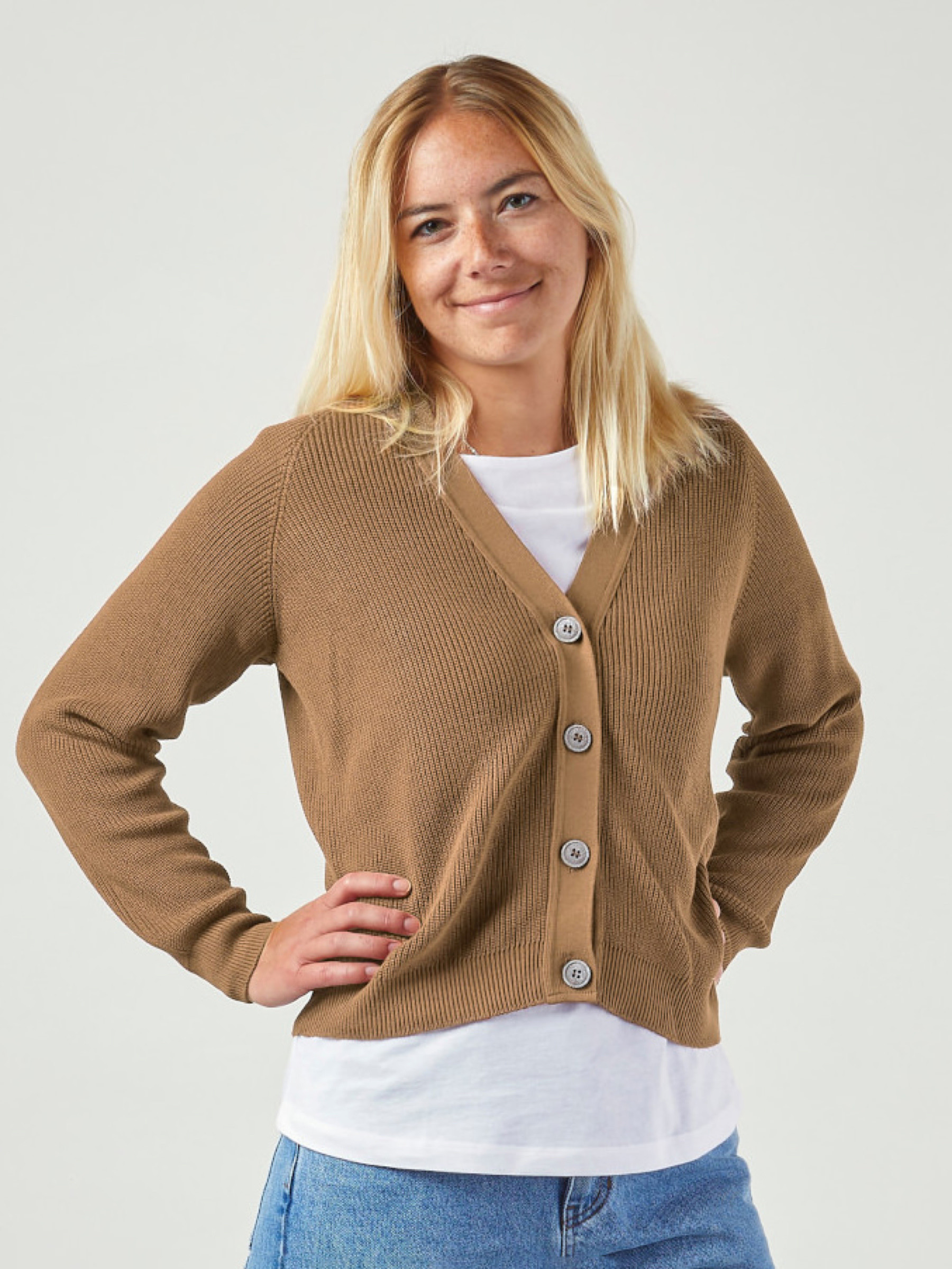 Strickjacke Ida Cardigan Swiss Edition caramel ZRCL