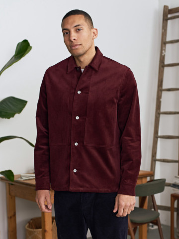 Hemd Owe Overshirt eco corduroy wine About Companions