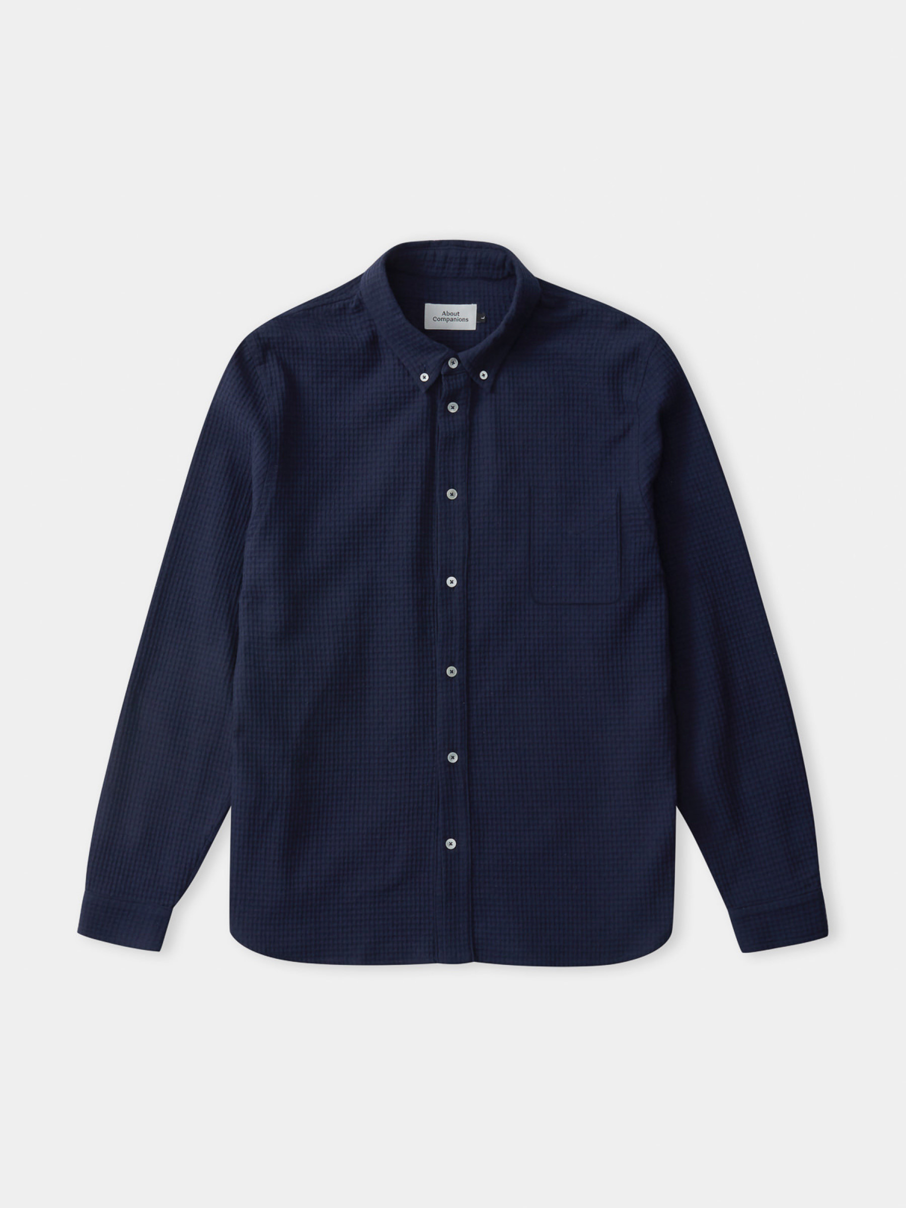 Hemd Ken Shirt eco crepe navy About Companions