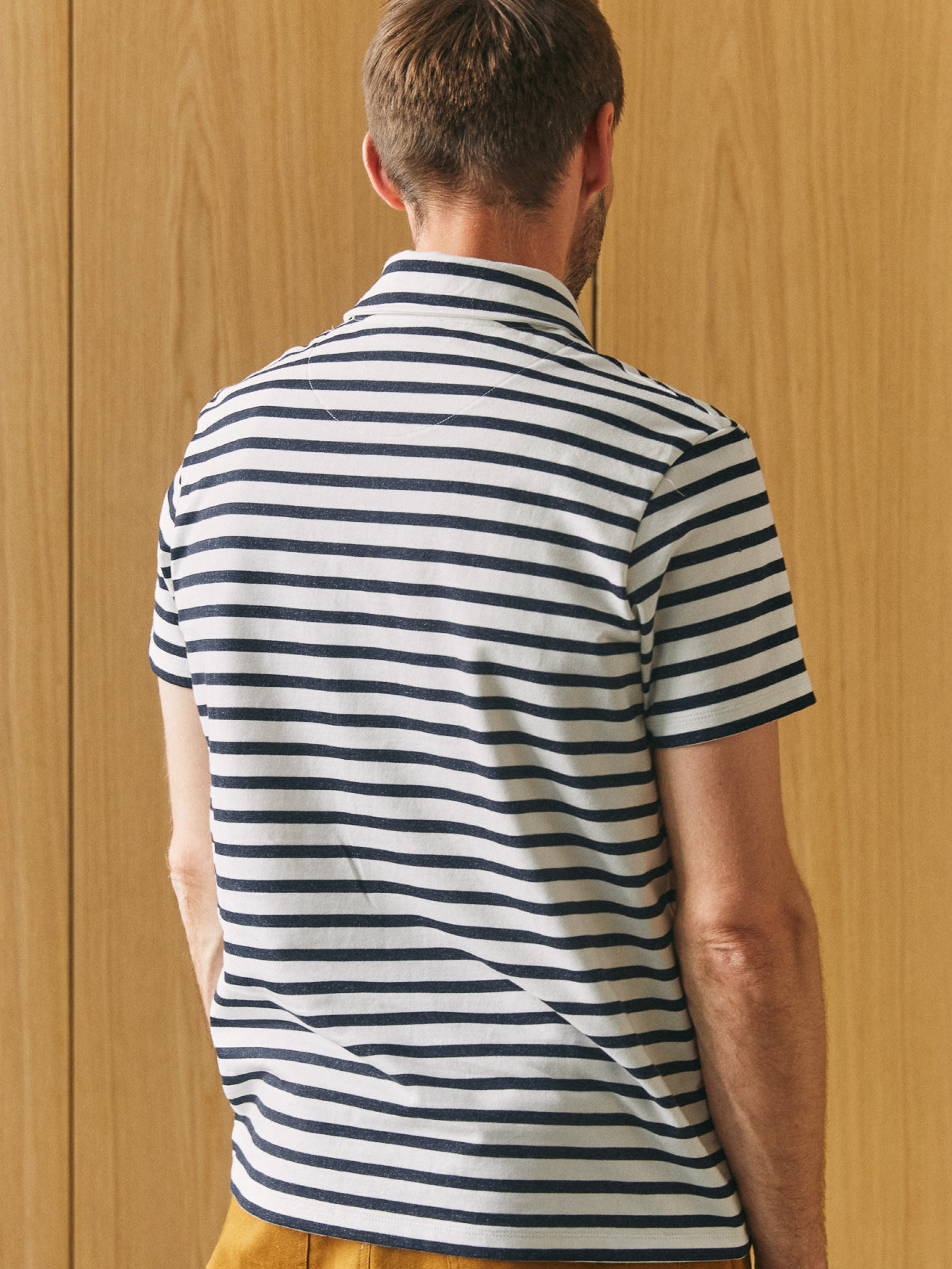 T-Shirt Todd Polo eco striped navy About Companions