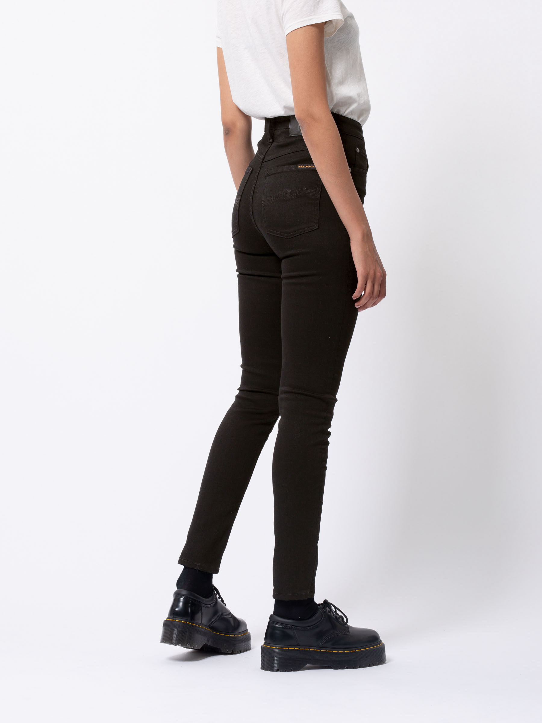 Hose Hightop Tilde ever black Nudie Jeans