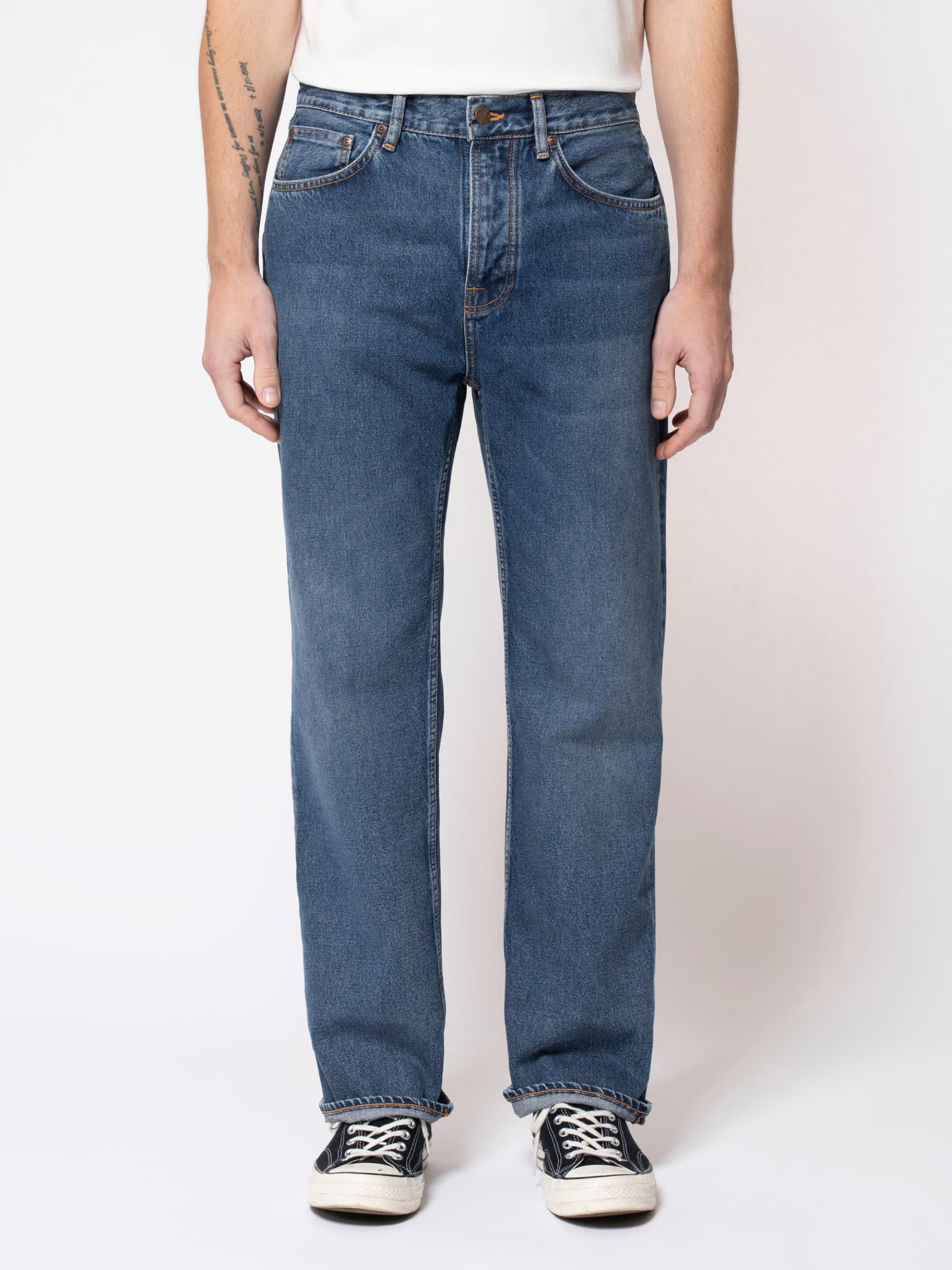 Hose Tuff Tony coastal worn Nudie Jeans