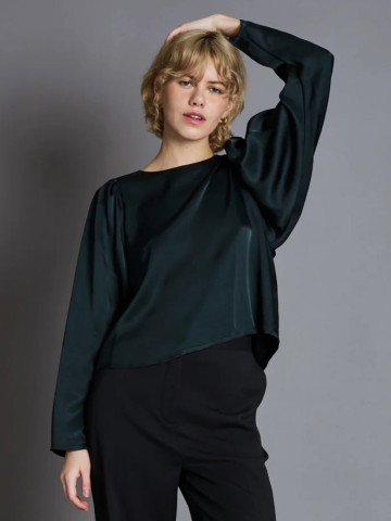 Bluse Blouse Orivesi bottle green Jan 'n June