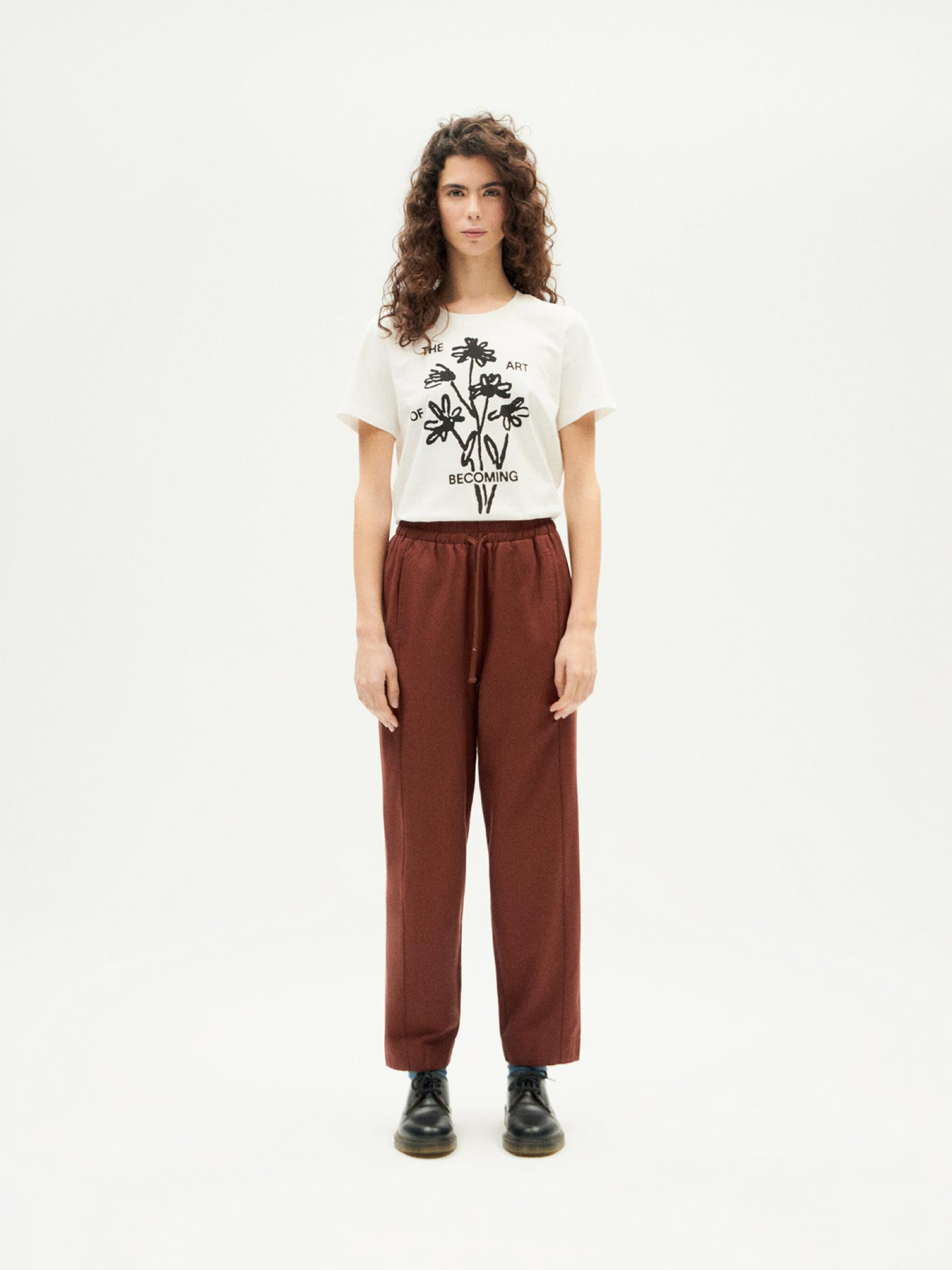 Hose Esther Pants coffee Thinking Mu