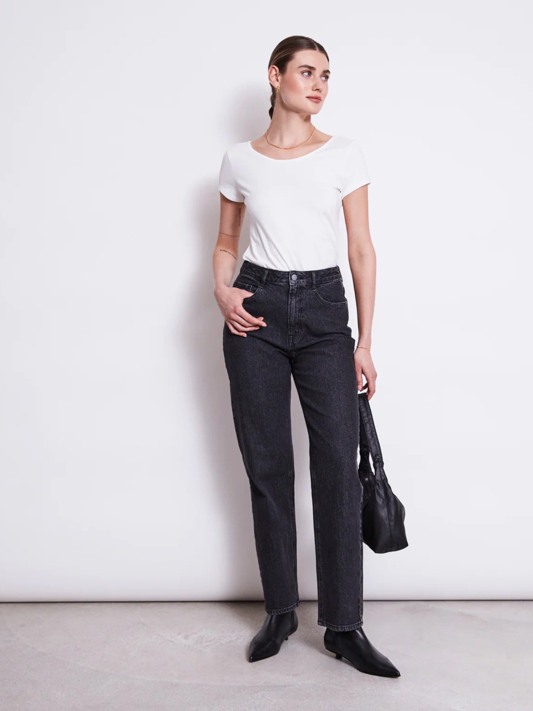 Hose Jeans Alba faded black Jan 'n June