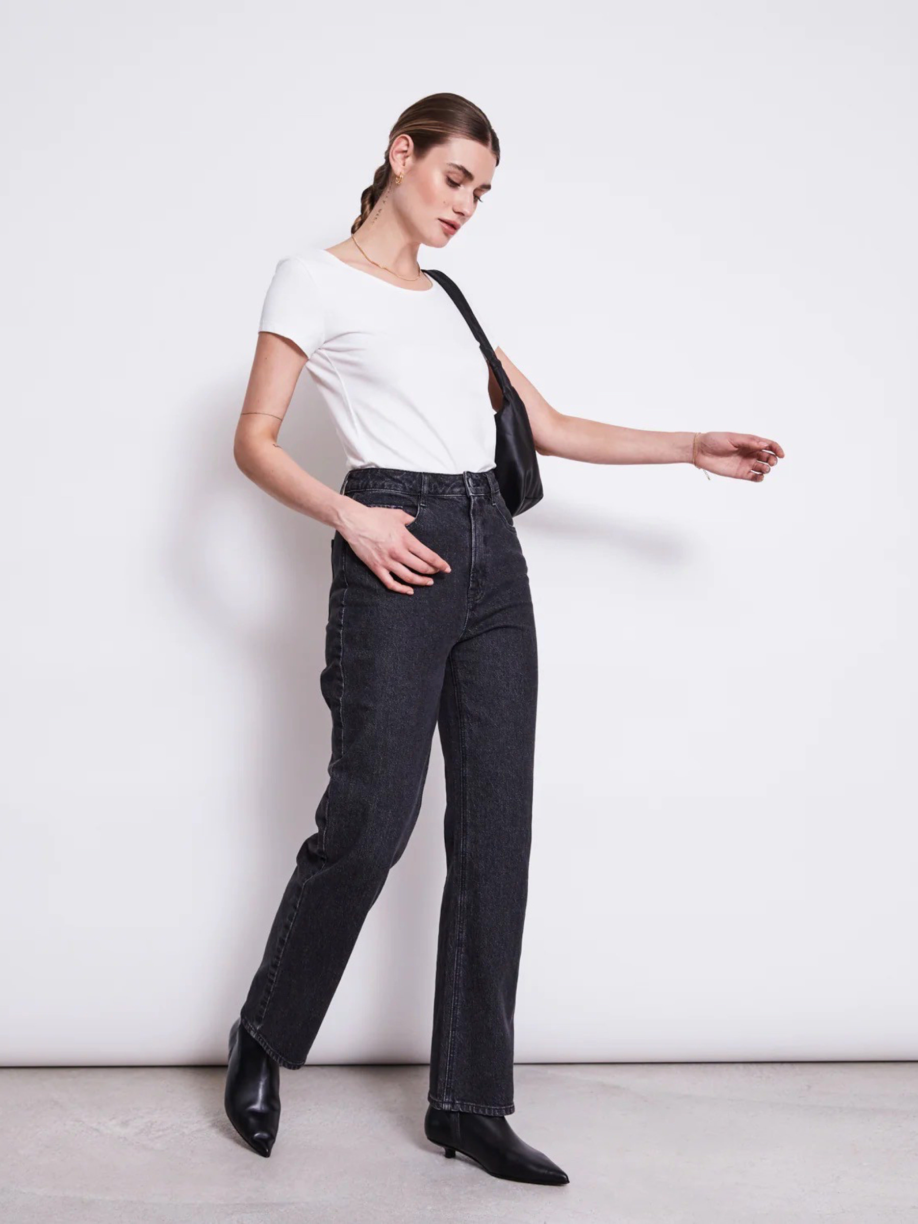 Hose Jeans Alba faded black Jan 'n June