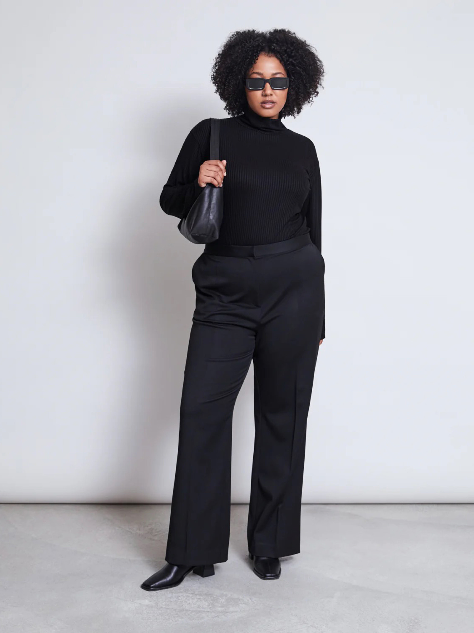 Longsleeve Turtleneck Sweater Mio Rib black Jan 'n June