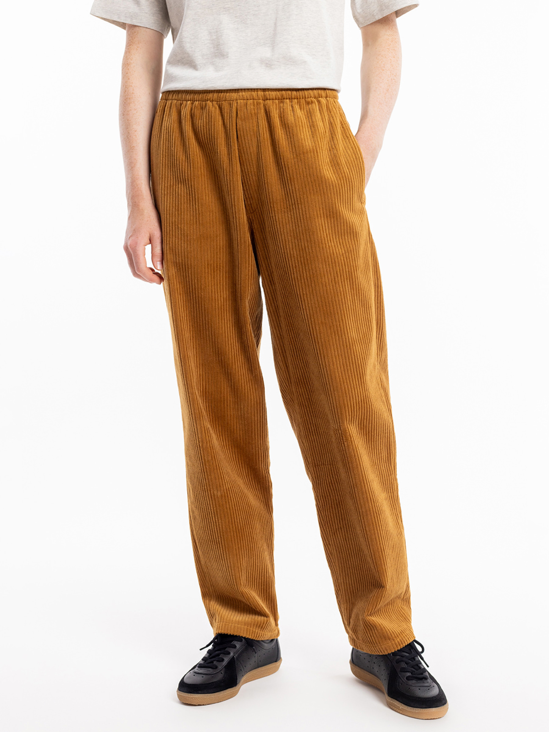 Hose Cord Wide Pant toffee Rotholz