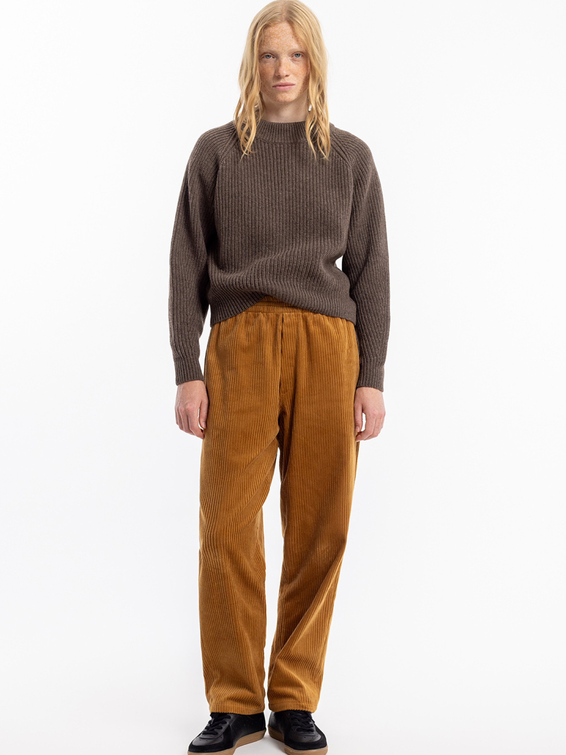 Hose Cord Wide Pant toffee Rotholz