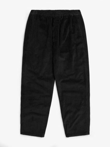 Hose Cord Wide Pant soft black Rotholz