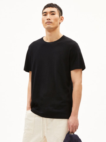 T-Shirt Kolmaaro Linen Armedangels black