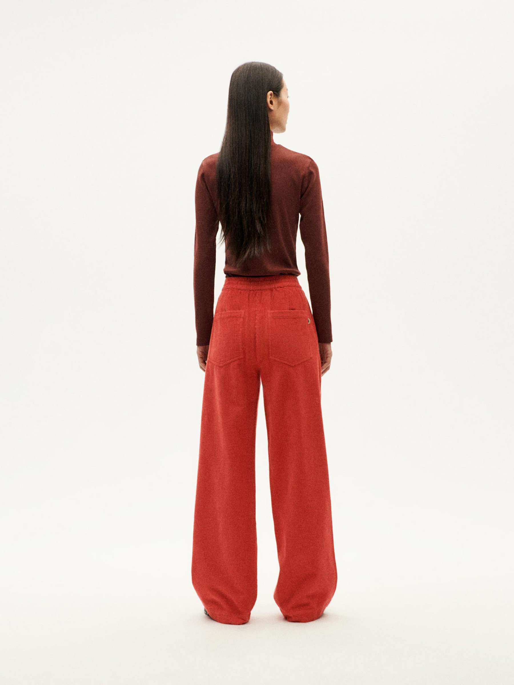 Hose Manolita Pants goji corduroy Thinking Mu