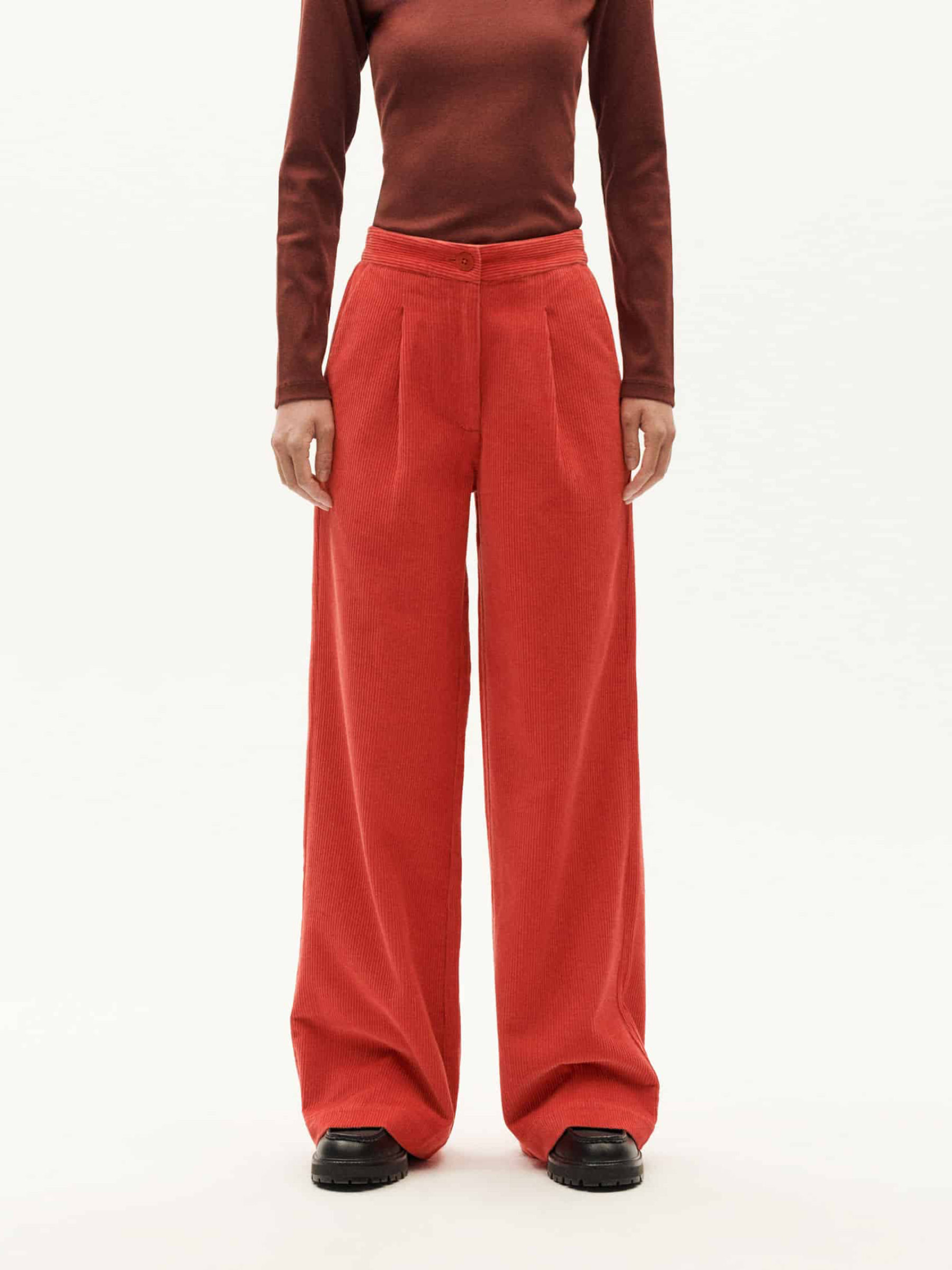 Hose Manolita Pants goji corduroy Thinking Mu