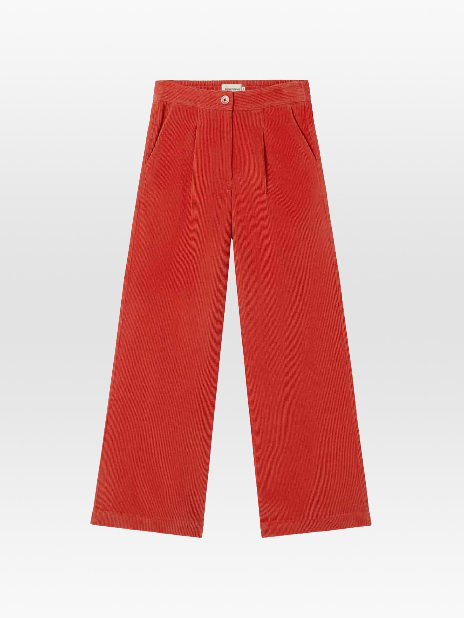 Hose Manolita Pants goji corduroy Thinking Mu