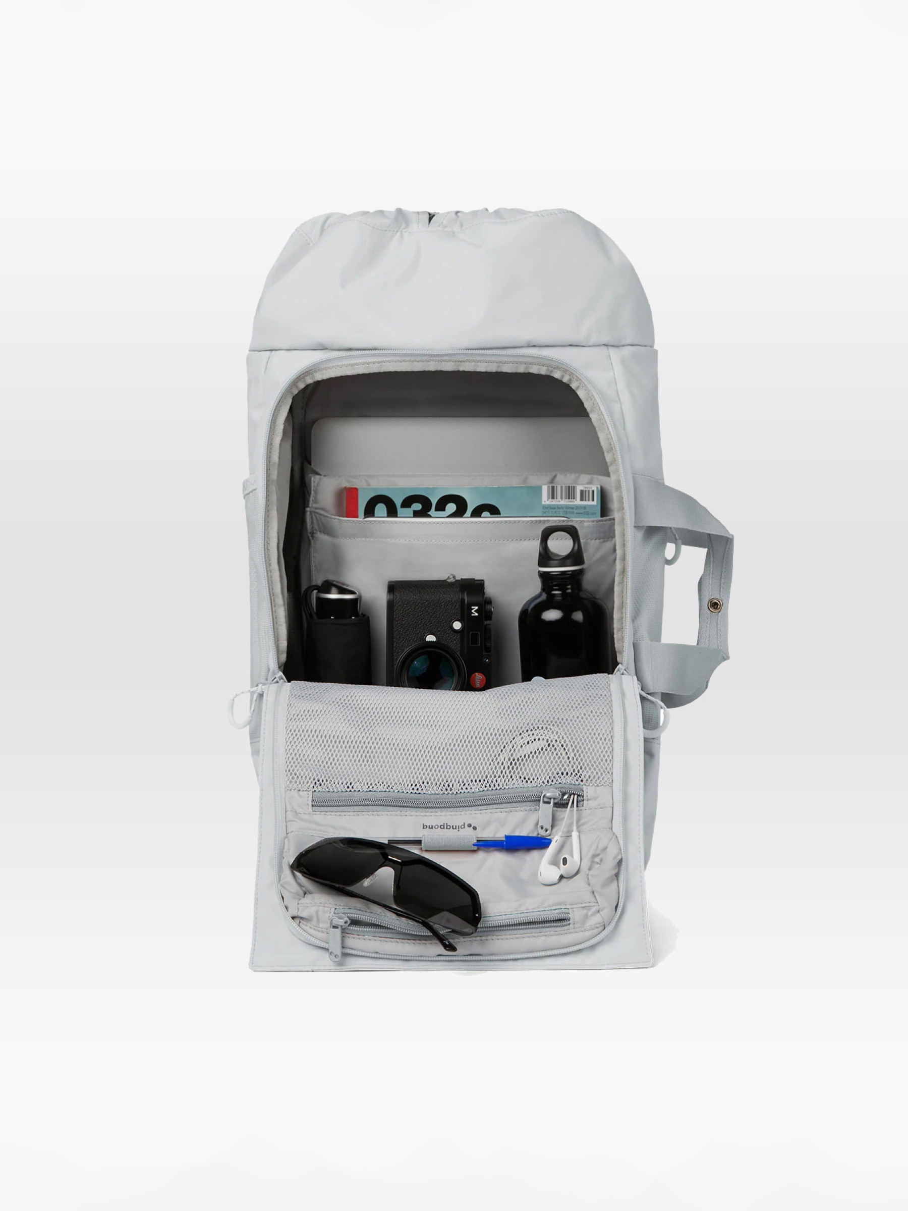 Rucksack Blok Medium iced grey pinqponq