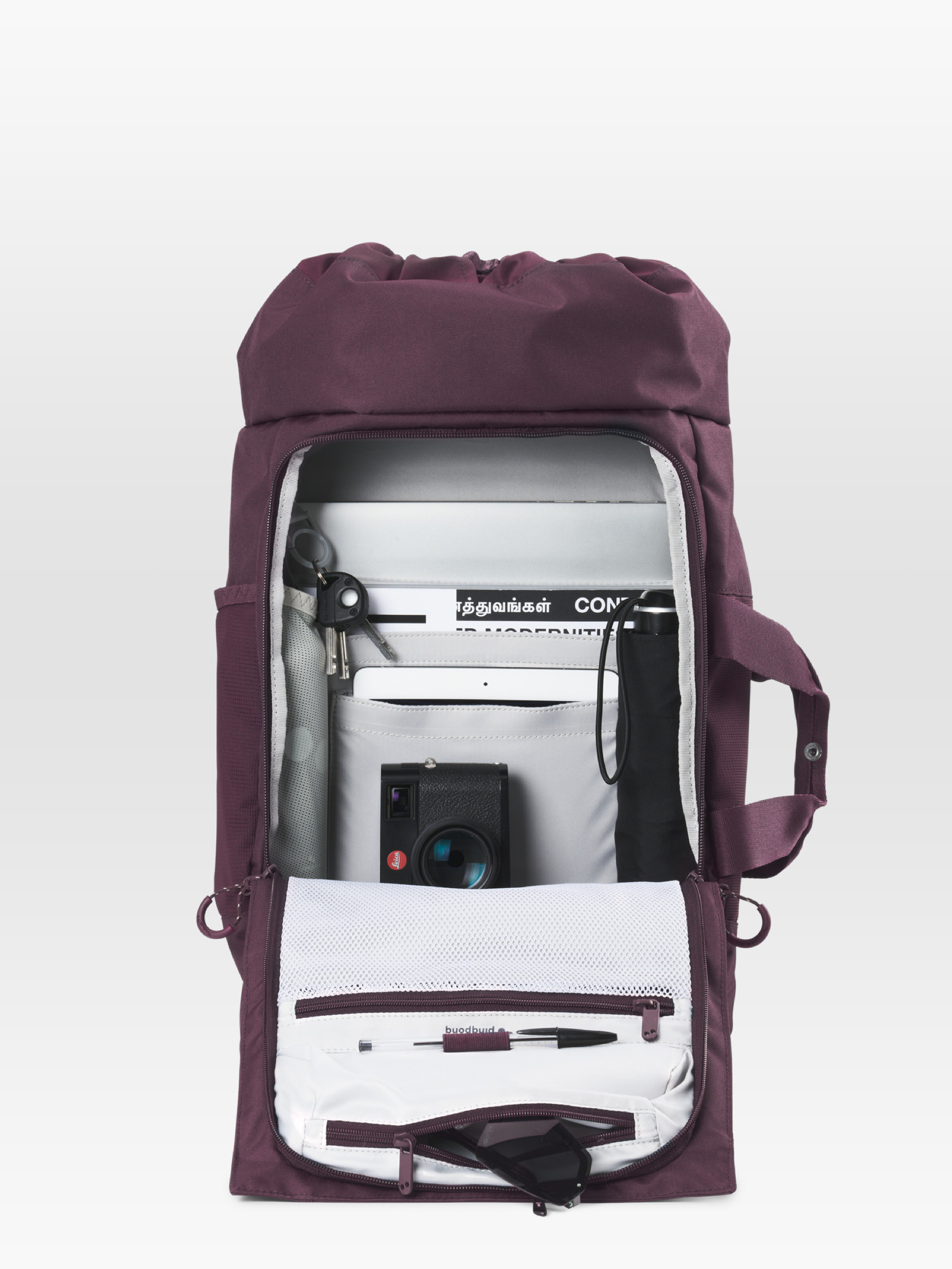 Rucksack Blok Medium midnight plum pinqponq