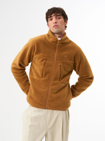 Jacke Fleece Jacket Men ginger biscuit pinqponq