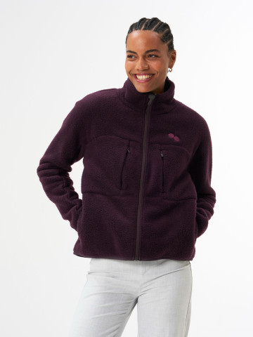 Jacke Fleece Jacket Women midnight plum pinqponq